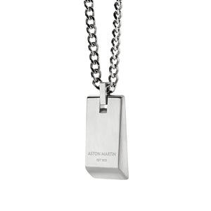ASTON MARTIN Herren Halskette Edelstahl Anhänger silber AML ICON MJIBF5NU0