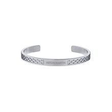 Laden Sie das Bild in den Galerie-Viewer, ASTON MARTIN Herren Armband Armreif Edelstahl silber AML ICON MJIGS6BL0