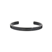 Laden Sie das Bild in den Galerie-Viewer, ASTON MARTIN Herren Armband Armreif Edelstahl Gun AML ICON MJIGS6BL1