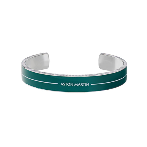 ASTON MARTIN Herren Armband Armreif Edelstahl Emaille Grün AML ICON MJITF5BL1