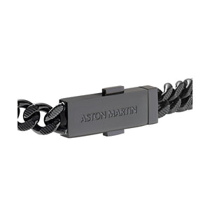 ASTON MARTIN Herren Armband Armkette Edelstahl schwarz AML ICON MJIUF5BL3