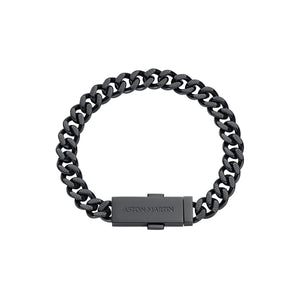 ASTON MARTIN Herren Armband Armkette Edelstahl schwarz AML ICON MJIUF5BL3