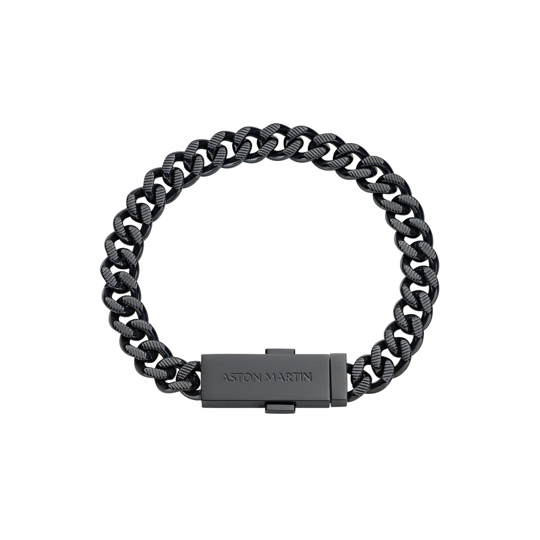 ASTON MARTIN Herren Armband Armkette Edelstahl schwarz AML ICON MJIUF5BL3