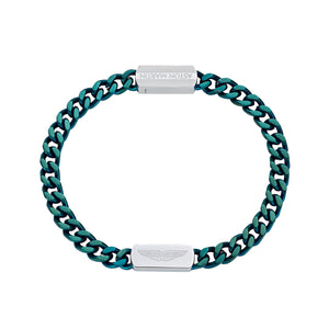 ASTON MARTIN Herren Armband Armkette Edelstahl Grün AML ICON MJIUF5BM5