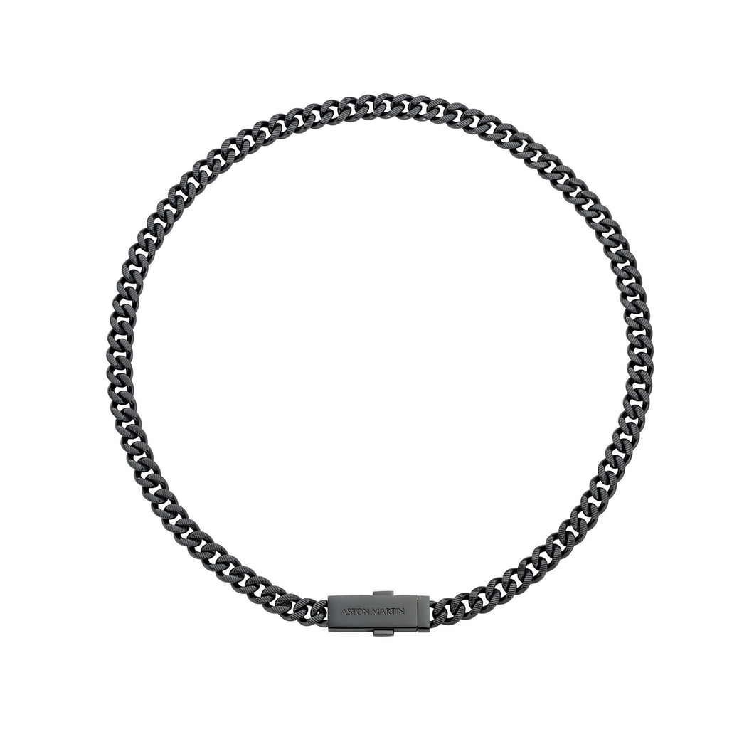 ASTON MARTIN Herren Halskette Edelstahl schwarz AML ICON MJIUF5NU1