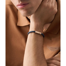Laden Sie das Bild in den Galerie-Viewer, ASTON MARTIN Herren Armband Silikon blau Edelstahl AML THRILL MJRSS6BL3