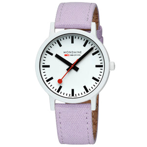 Mondaine Unisex Uhr Armbanduhr 41 mm MS1.41110.LQ1 Essence Textil