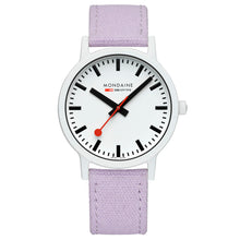 Laden Sie das Bild in den Galerie-Viewer, Mondaine Unisex Uhr Armbanduhr 41 mm MS1.41110.LQ1 Essence Textil