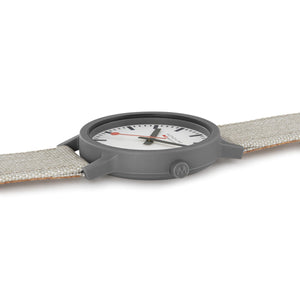 Mondaine Unisex Uhr Armbanduhr 41 mm MS1.41111.LH Essence Textil