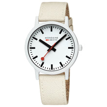 Laden Sie das Bild in den Galerie-Viewer, Mondaine Unisex Uhr Armbanduhr 41 mm MS1.41111.LT Essence Textil