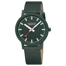 Laden Sie das Bild in den Galerie-Viewer, Mondaine Unisex Uhr Armbanduhr 41 mm MS1.41160.LF Essence Textil