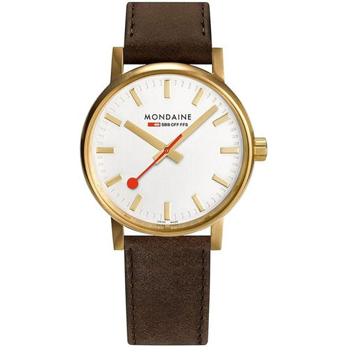 Mondaine Herren Uhr Classic Armbanduhr 40 mm MSE.40112.LGV Leder
