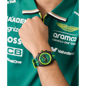 ASTON MARTIN Herren Uhr Armbanduhr Chrono AM FORMULA 1 MTFD1F501 Nylon