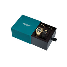 Laden Sie das Bild in den Galerie-Viewer, ASTON MARTIN Herren Uhr Chronograph Armbanduhr AML ICON MTIB2S601 SET