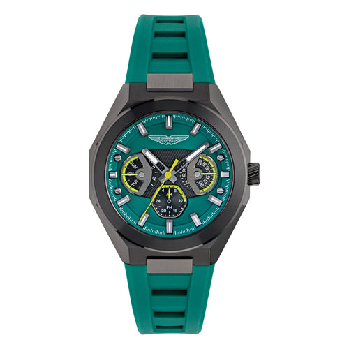 ASTON MARTIN Herren Uhr Multifunktion Armbanduhr AML THRILL MTRI1F503 Silikon