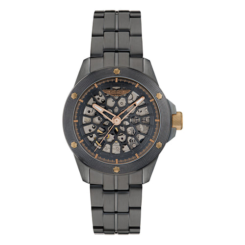 ASTON MARTIN Herren Automatik Uhr Armbanduhr AML THRILL MTRR1F503 Titan