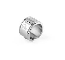 Laden Sie das Bild in den Galerie-Viewer, Philipp Plein Herren Ring Edelstahl silber PLEIN DOUBLE TAG PJ0AA10R