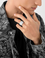 Laden Sie das Bild in den Galerie-Viewer, Philipp Plein Herren Ring Edelstahl silber PLEIN DOUBLE TAG PJ0AA10R