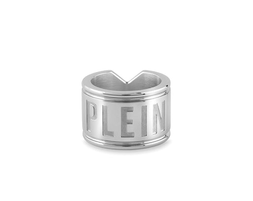 Philipp Plein Herren Ring Edelstahl silber PLEIN DOUBLE TAG PJ0AA10R