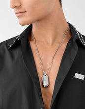 Laden Sie das Bild in den Galerie-Viewer, Philipp Plein Herren Kette Halskette Edelstahl silber PLEIN DOUBLE TAG PJ0AA13NU