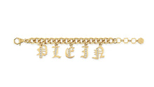 Laden Sie das Bild in den Galerie-Viewer, Philipp Plein Damen Armband Armkette Edelstahl IP Gold LETTERING PJ1AA21BU