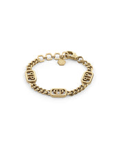 Laden Sie das Bild in den Galerie-Viewer, Philipp Plein Unisex Armkette Edelstahl IP Gold PLEIN LETTERING PJ1AA28BU