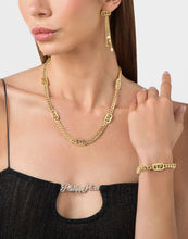 Laden Sie das Bild in den Galerie-Viewer, Philipp Plein Unisex Kette Halskette Edelstahl IP Gold PLEIN LETTERING PJ1AA29NU