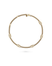 Laden Sie das Bild in den Galerie-Viewer, Philipp Plein Unisex Kette Halskette Edelstahl IP Gold PLEIN LETTERING PJ1AA29NU