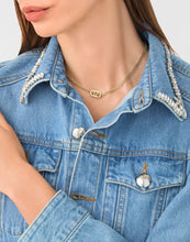 Laden Sie das Bild in den Galerie-Viewer, Philipp Plein Damen Kette Halskette Edelstahl IP Gold PLEIN LETTERING PJ1AA35NU