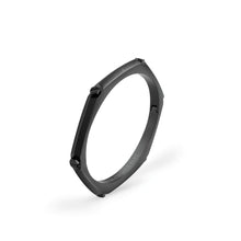 Laden Sie das Bild in den Galerie-Viewer, Philipp Plein Herren Armband Armreif Edelstahl IP BlackTHE PLEIN CUFF PJ1EA05BS