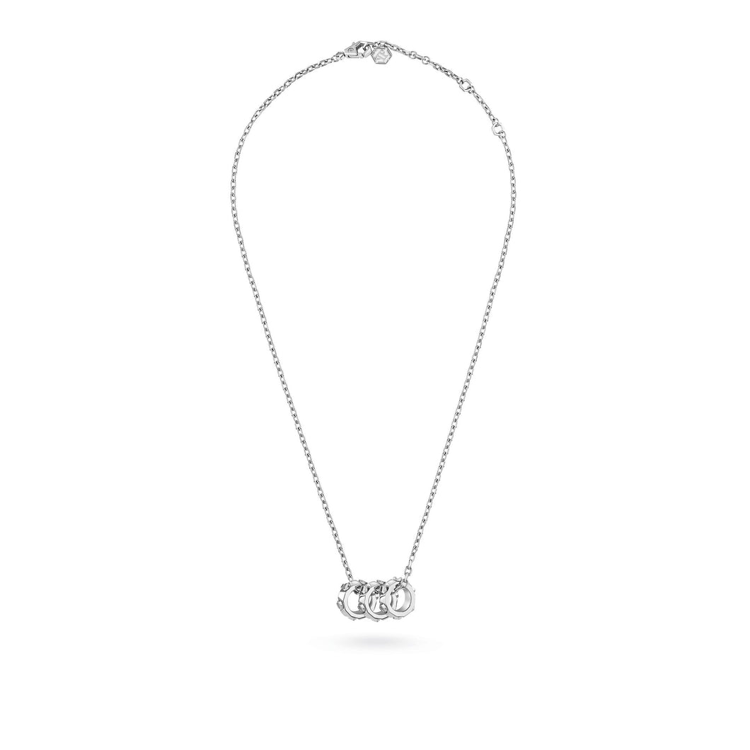 Philipp Plein Herren Kette Halskette Edelstahl silber THE PLEIN CUFF PJ1EA15NU