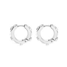 Laden Sie das Bild in den Galerie-Viewer, Philipp Plein Damen Ohrringe Creolen Edelstahl silber THE PLEIN CUFF PJ1EA21EU