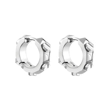 Laden Sie das Bild in den Galerie-Viewer, Philipp Plein Damen Ohrringe Creolen Edelstahl silber THE PLEIN CUFF PJ1EA21EU