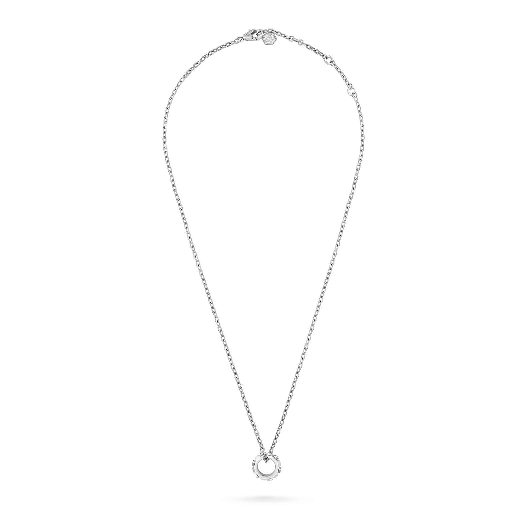 Philipp Plein Damen Kette Halskette Edelstahl silber THE PLEIN CUFF PJ1EA27NU