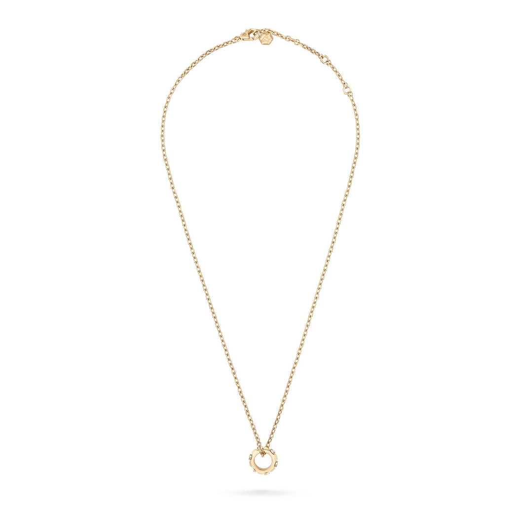 Philipp Plein Damen Kette Halskette Edelstahl IP Gold THE PLEIN CUFF PJ1EA28NU