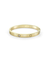 Laden Sie das Bild in den Galerie-Viewer, Philipp Plein Unisex Armband Armreif Edelstahl IP Gold PLEIN CUFF M PJ1EA31BM