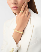 Laden Sie das Bild in den Galerie-Viewer, Philipp Plein Unisex Armband Armreif Edelstahl IP Gold PLEIN CUFF M PJ1EA31BM