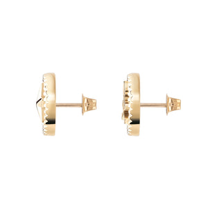 Philipp Plein Damen Ohrringe Ohrstecker Edelstahl IP Gold PLEIN MINI LOGO PJ2EA07EU