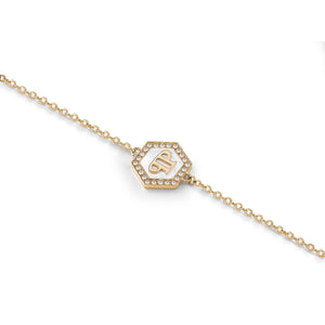 Philipp Plein Damen Kette Halskette Edelstahl IP Gold PLEIN MINI LOGO PJ2EA11NU