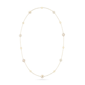 Philipp Plein Damen Kette Halskette Edelstahl IP Gold PLEIN MINI LOGO PJ2EA11NU
