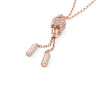 Laden Sie das Bild in den Galerie-Viewer, Philipp Plein Damen Armband Armkette Edelstahl IP Rose SLIDING $KULL PJ3EA04BU