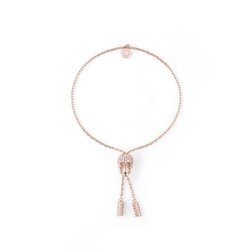 Philipp Plein Damen Armband Armkette Edelstahl IP Rose SLIDING $KULL PJ3EA04BU