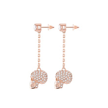 Laden Sie das Bild in den Galerie-Viewer, Philipp Plein Damen Ohrringe Edelstahl IP Rose Gold SLIDING $KULL PJ3EA05EU