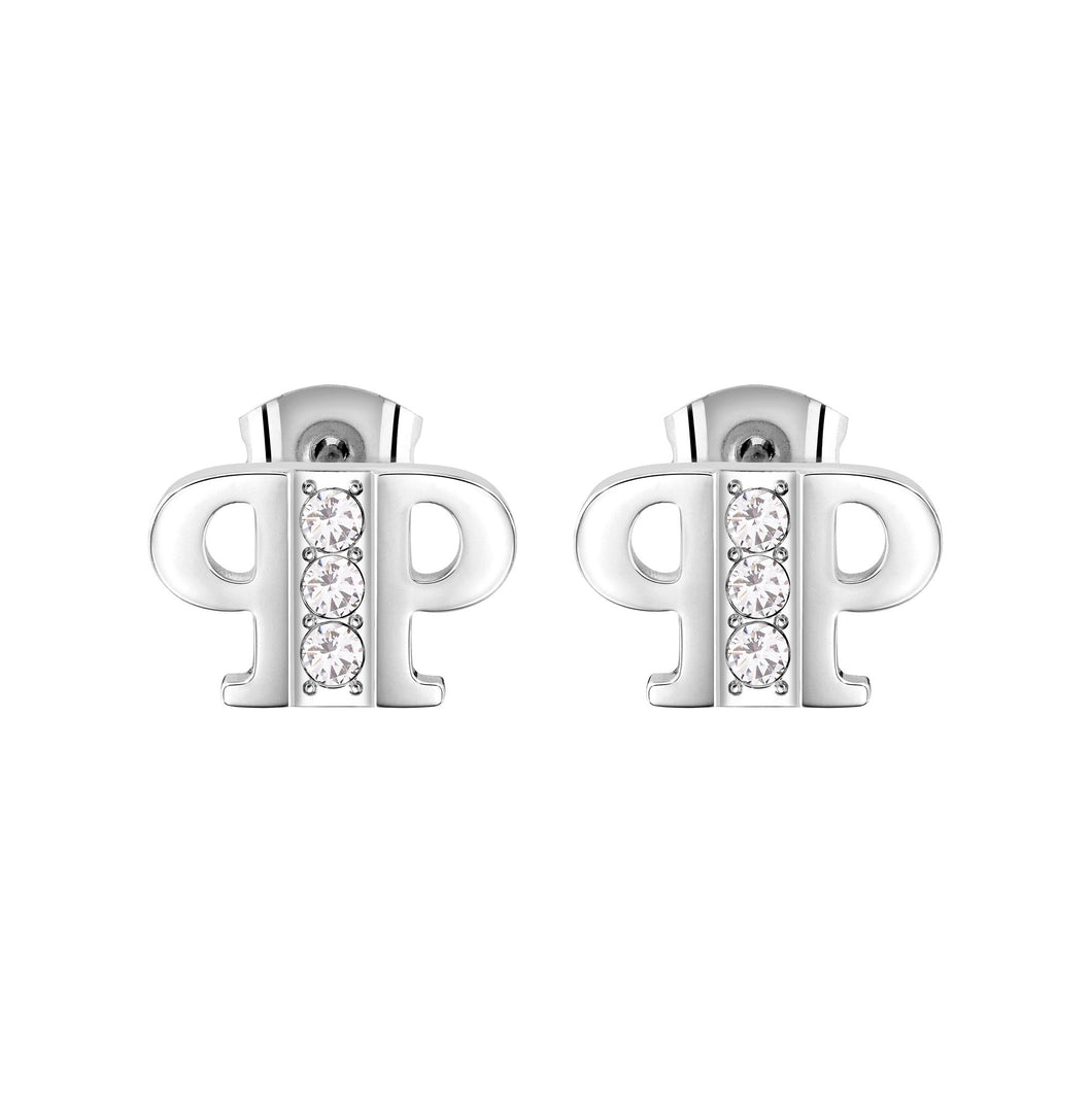 Philipp Plein Damen Ohrringe Ohrstecker Edelstahl Silber PP ELEMENTS PJ4EA02EU