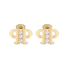 Laden Sie das Bild in den Galerie-Viewer, Philipp Plein Damen Ohrringe Ohrstecker Edelstahl IP Gold PP ELEMENTS PJ4EA03EU