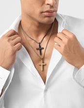 Laden Sie das Bild in den Galerie-Viewer, Philipp Plein Herren Kette Halskette Edelstahl gold PLEIN CRUCIFIX PJ5GA03NU