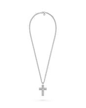 Laden Sie das Bild in den Galerie-Viewer, Philipp Plein Herren Kette Halskette Edelstahl silber PLEIN CRUCIFIX PJ5GA05NU