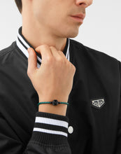 Laden Sie das Bild in den Galerie-Viewer, Philipp Plein Herren Armband Leder Edelstahl IP Gun PLEIN ENIGMA L PJ6GA01BL