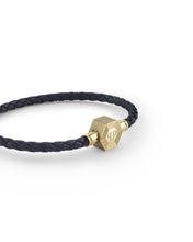 Laden Sie das Bild in den Galerie-Viewer, Philipp Plein Herren Armband Leder Edelstahl gold PLEIN ENIGMA S PJ6GA03BS