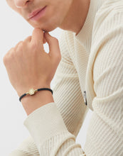 Laden Sie das Bild in den Galerie-Viewer, Philipp Plein Herren Armband Leder Edelstahl gold PLEIN ENIGMA L PJ6GA03BL